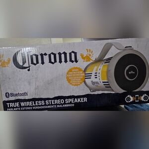 Corona Portable Speaker - Yellow and Silver